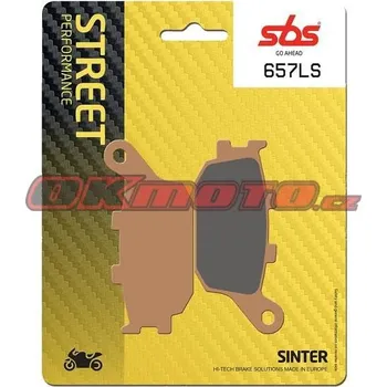 Brzdová destička Zadní brzdové destičky SBS 657LS - Yamaha MT-07, 700ccm - 14-17