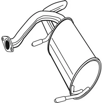 Zadní díl výfuku zadní díl výfuku renault kangoo 1.9 dci 4x4