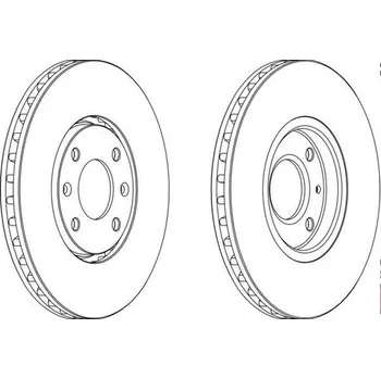 Brzdový kotouč přední brzdový kotouč citroen,peugeot,4246.L8*,FERODO