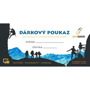 Dárkový potravinový koš Dárkový poukaz KAMZÍK do internetového obchodu 2000 Kč