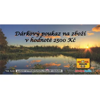 Dárkový poukaz - na 2500 Kč