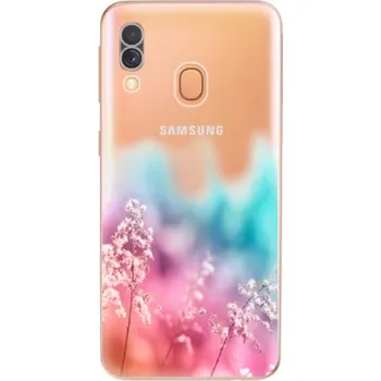 Telefonní příslušenství Odolné silikonové pouzdro iSaprio - Rainbow Grass - Samsung Galaxy A40