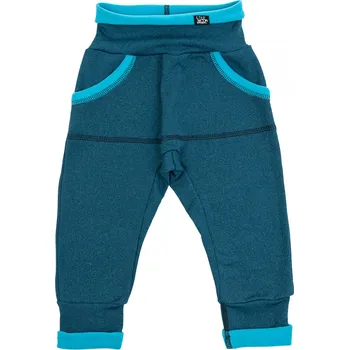 Kojenecké oblečení petrolejové tecnostretchové rostoucí kalhoty