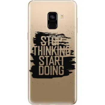 Pouzdro na mobilní telefon Odolné silikonové pouzdro iSaprio - Start Doing - black - Samsung Galaxy A8 2018