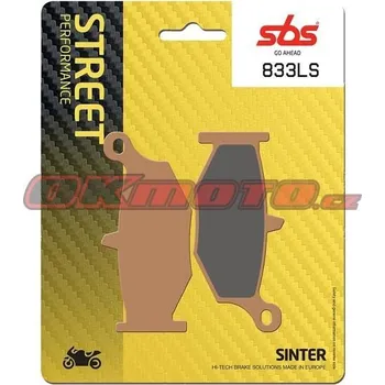 Brzdová destička Zadní brzdové destičky SBS 833LS - Suzuki DL 1000 V-Strom, 1000ccm - 14-19