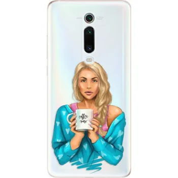 Pouzdro na mobilní telefon Odolné silikonové pouzdro iSaprio - Coffe Now - Blond - Xiaomi Mi 9T Pro