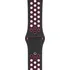 Řemínek na hodinky Apple Watch Nike 44/42 mm černý/křiklavě růžový