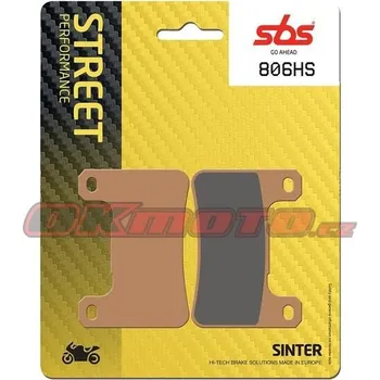 Brzdová destička Přední brzdové destičky SBS 806HS - Suzuki DL 1000 V-Strom, 1000ccm - 14-19