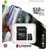 Paměťová karta Kingston Canvas Select Plus microSDXC 512 GB UHS-I U3 V30 + SD adaptér