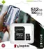Paměťová karta Kingston Canvas Select Plus microSDXC 512 GB UHS-I U3 V30 + SD adaptér