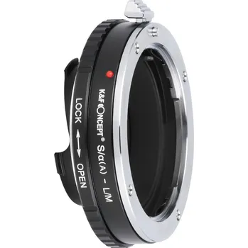 Redukce K&F Concept z Minolta A / Sony A na Leica M (Umožní nasadit objektiv s bajonetem Minolta A / Sony A na fotoaparáty s bajonetem LEICA M)