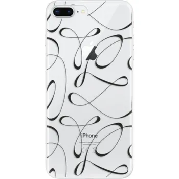 Pouzdro na mobilní telefon Odolné silikonové pouzdro iSaprio - Fancy - black - iPhone 8 Plus