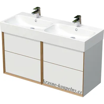 Koupelnový nábytek INTEDOOR Oxo Multi skříňka s umyvadlem, 4 zásuvky, OXO MULTI 120D 4Z Povrch: 0753 AP COOL GREY MAT + doprava zdarma + při platbě převodem sleva