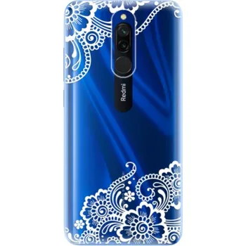 Pouzdro na mobilní telefon Odolné silikonové pouzdro iSaprio - White Lace 02 - Xiaomi Redmi 8