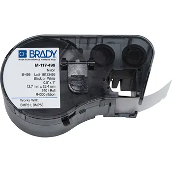 Pásek do tiskárny Brady M-117-499 / 143355, Labelmaker Labels, 25.40 mm x 12.70 mm, 11.18 mm,
