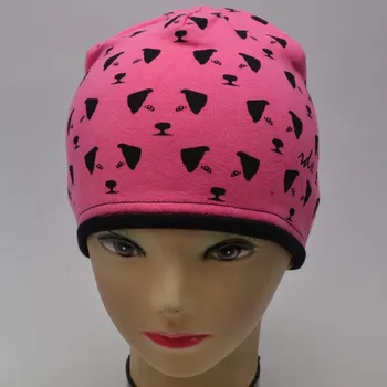 Čepice Čepice dvouvrstvá RDX 0251 Pejsci Barva: růžová, Velikost: 4 (3-5 let)