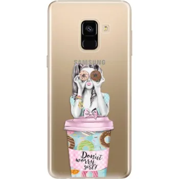 Pouzdro na mobilní telefon Odolné silikonové pouzdro iSaprio - Donut Worry - Samsung Galaxy A8 2018