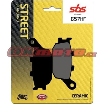 Brzdová destička Zadní brzdové destičky SBS 657HF - Yamaha Tracer 700, 700ccm - 16-20