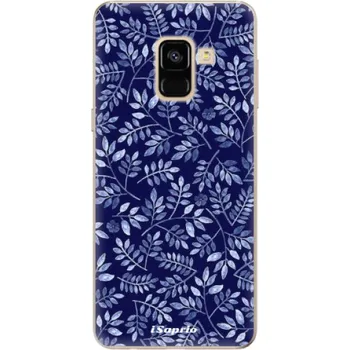Odolné silikonové pouzdro iSaprio - Blue Leaves 05 - Samsung Galaxy A8 2018