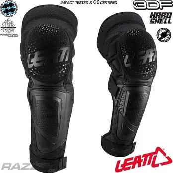 Chránič nohou Chrániče kolen a holení na kolo Leatt Knee Shin Guard 3DF Hybrid EXT Black 2025 XXL