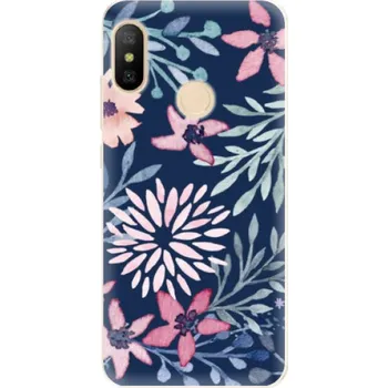 Pouzdro na mobilní telefon Odolné silikonové pouzdro iSaprio - Leaves on Blue - Xiaomi Mi A2 Lite