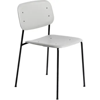 Jídelní židle HAY Židle Soft Edge 40, grey stained oak/black powder coated steel