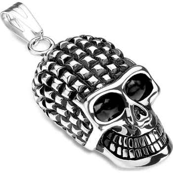 Přívěsek Šperky4U Ocelový přívěšek - lebka s ostny - OPP1760