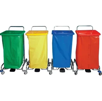 Úklidový vozík eastmop PEDALBAG IV. - 4x 120 l. - bez vaku