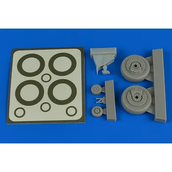 Plastikový model Aires 1/48 A-1H Skyraider wheels & paint masks (Tamiya)
