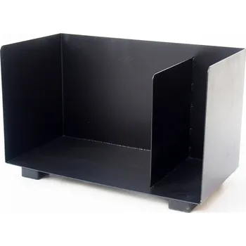 GFIRE Zásobník na dřevo, 2Box 80x40x50cm s přepážkou a nožkami, 3mm (GFIRE / CZFire ZD-19051 Box na krbové dřevo, ocelový - Česká výroba)