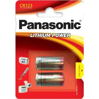 Článková baterie Panasonic CR123 2BP Li 2 ks
