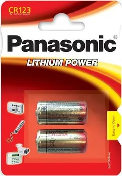 Článková baterie Panasonic CR123 2BP Li 2 ks