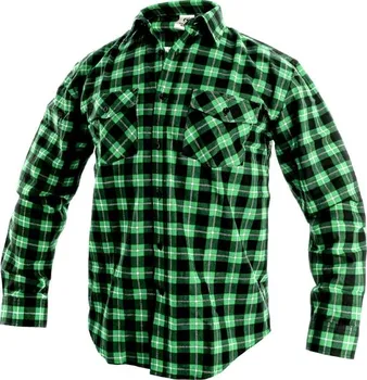 Pánská košile Canis Tom zeleno-černá 47-48