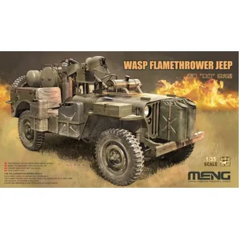 Plastikový model Meng 1/35 Wasp Flamethrower Jeep
