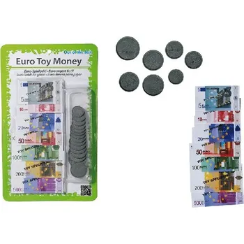Plastové mince a bankovky - EURA, 30 ks