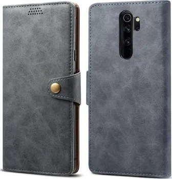 Pouzdro na mobilní telefon Lenuo Leather pro Xiaomi Redmi Note 8 Pro šedé