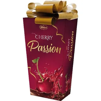 Bonboniéra Bonboniéra VOBRO Passion Cherry s mašlí 210g (třešně v čokoládě)