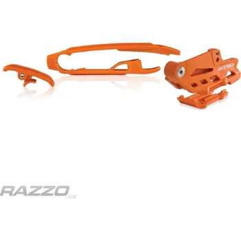Auto-moto Sada vodítek řetězu Acerbis Chain Guide Slider Kit KTM SX SXF 16-22 Orange