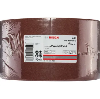 Brusný papír Brusný pás - role brusiva Bosch Expert for Wood and Paint J450 115mm x 50m, hr. 240 (2608621489)