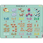 Larsen Puzzle Maxi Sčítání s obrázky a čísly 20 dílků