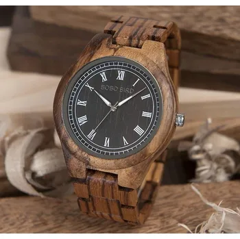 Hodinky Blingstar Dřevěné Hodinky Bobo Bird - Wood Kayden Zebra 16/94 * pánské