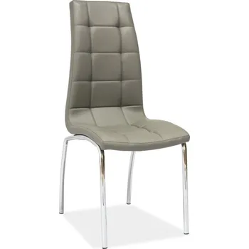 Jídelní židle SIGNAL Jídelní židle - H-104, ekokůže, šedá ekokůže Čalounění: šedá (ekokůže)