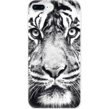 Pouzdro na mobilní telefon Silikonové pouzdro iSaprio - Apple iPhone 8 Plus - Tiger Face (Odolný silikonový kryt, obal, pouzdro iSaprio - Apple iPhone 8 Plus - Tiger Face - skvělá ochrana a pružnost, stylový UV potisk, lehkost, tiskne se v České republice)