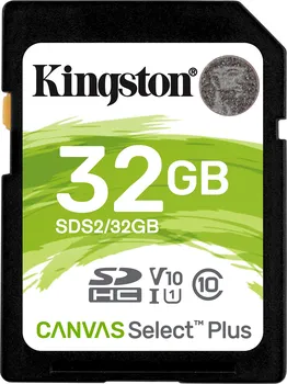 paměťová karta Kingston Canvas Select Plus SDHC 32GB UHS-I (SDS2/32GB)