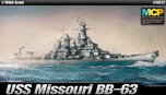 Academy USS Missouri BB-63 MCP 1:700