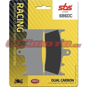Brzdová destička Přední brzdové destičky SBS 686DC - Suzuki GSX 1300 R Hayabusa, 1300ccm - 99-07