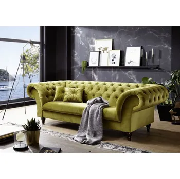 Pohovka Askont R Pohovka 3M green Chesterfield Preston