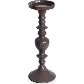 Svícen Svícen kov pr.10 v.26,5cm latté (40434/G)