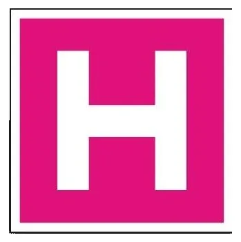 Značení Symbol - HYDRANT 148x148mm, samolepka