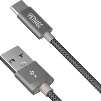 Yenkee USB 2.0 A/C 1 m, stříbrný
